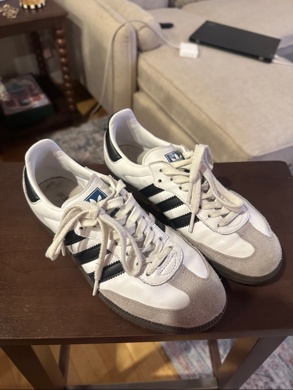 Black & White Adidas Samba